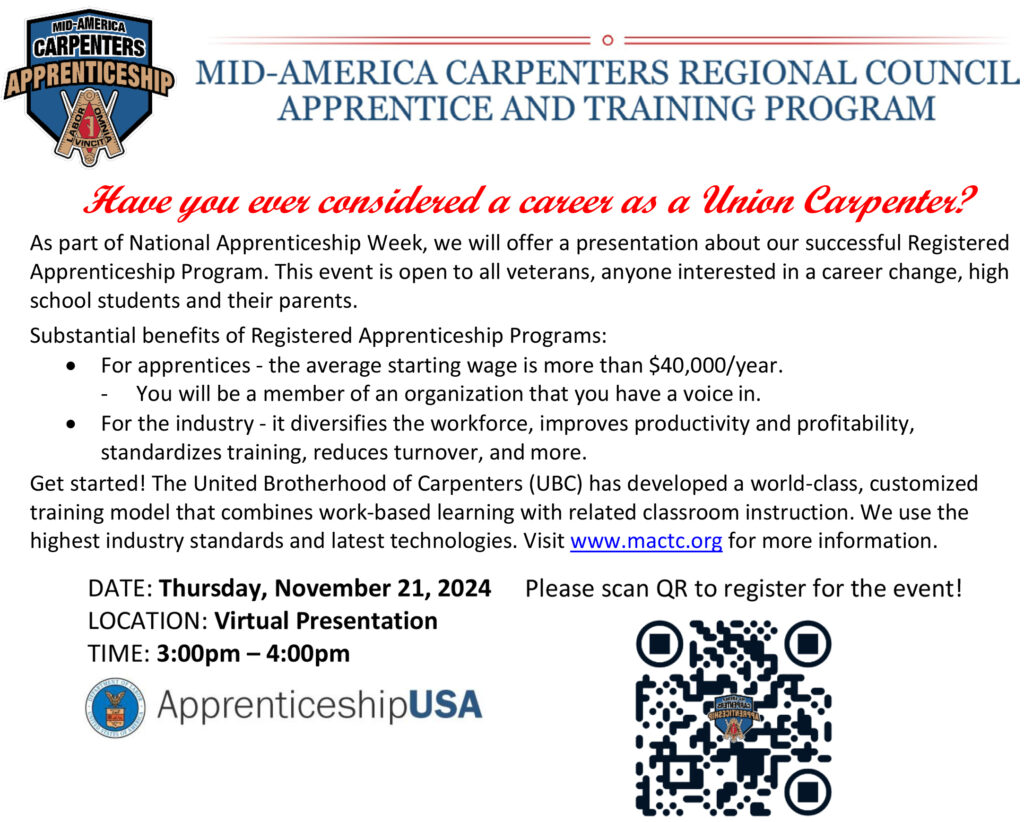 Apprenticeship Virtual Open House