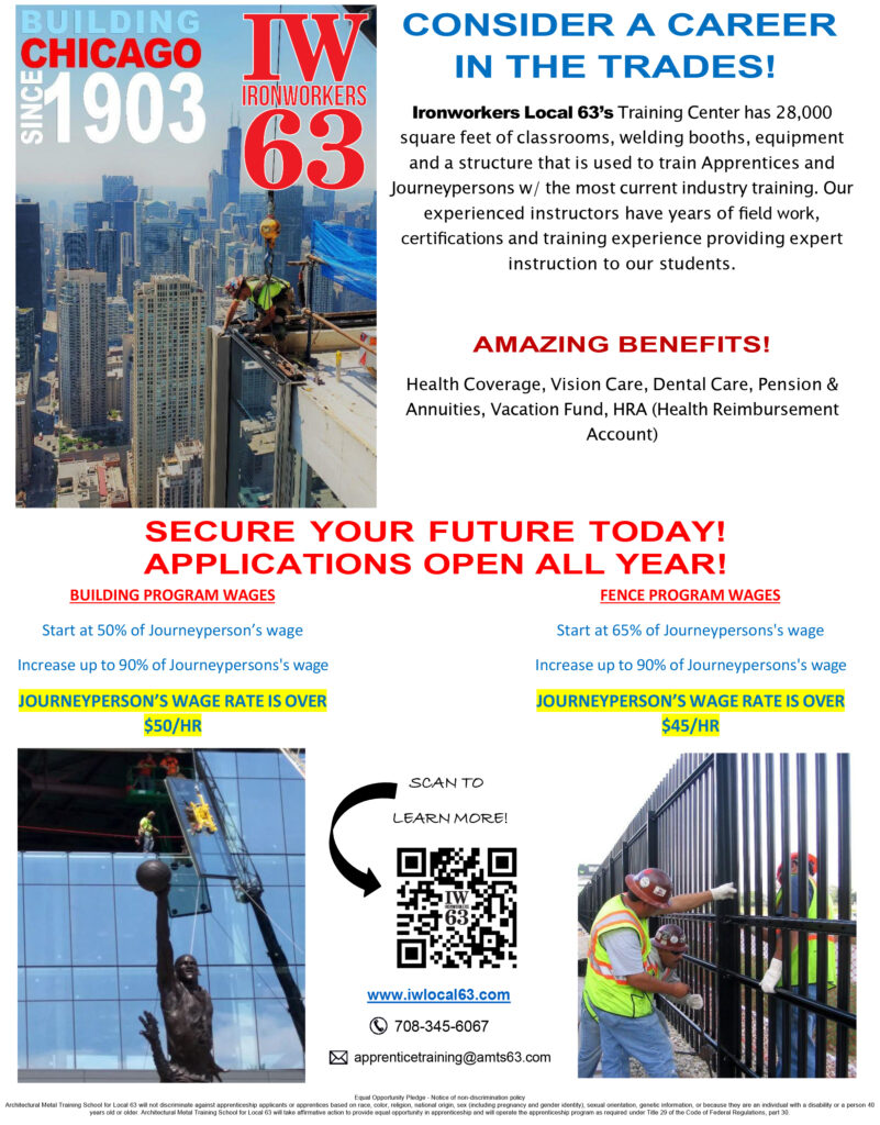 Ironworkers 63 Apprenticeship Opportunity